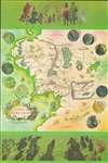 1978 Baynes Map Map of Middle Earth for Tolkien's 'Lord of the Rings'