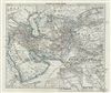 1854 Spruner Map of Persia and Arabia: Iran, Iraq, Arabia