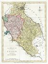 1792 Wilkinson Map of Tuscany and the Papal States, Italy
