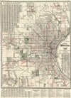 1909 Caspar Map of Milwaukee, Wisconsin