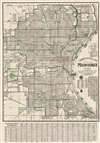 1916 Caspar City Plan or Map of Milwaukee, Wisconsin