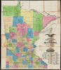 1871 Burritt / Power Folding Map of Minnesota