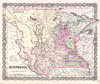 1855 Colton Map of Minnesota