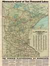 1930 McGill-Warner Map of Minnesota