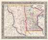 1861 Mitchell Map of Minnesota and the Dakotas