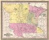 1854 Mitchell Map of Minnesota and Dakota