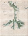 1874 U. S. Coast Survey map of the Mississippi River Delta