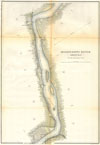 1865 U.S.C.S. Map of the Mississippi River 78 to 98 miles above Cairo, Illinois