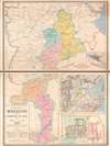 1890 Carrez Jesuit Missionary Map of Southeastern China