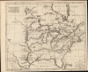 1737 Hennepin Map of the Course of the Mississippi - North America