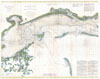 1866 U.S. Coast Survey Chart or Map of the Mississippi Sound - Western Part