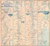 1863 Magnus Map of the Mississippi River from New Orleans to St. Louis