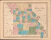 1838 Bradford Map of Missouri
