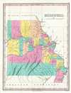 1828 Finley Map of Missouri