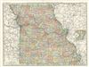 1888 Rand McNally map of Missouri