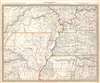 1833 S.D.U.K. Map of Missouri, Arkansas, Tennessee, Alabama and Mississippi