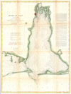 1856 U.S. Coast Survey Map of Mobile Bay, Alabama