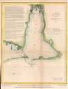 1851 U.S. Coast Survey Map or Chart of Mobile Bay, Alabama