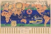1956 J. B. Jannot Chocolates Menier Pictorial Map of the World