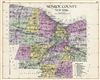 1912 Century Map of Monroe County, New York