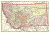 1888 Rand McNally Map of Montana