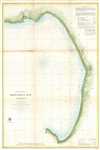 1857 U.S. Coast Survey Map of Monterey Bay, California
