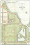 1904 U.S. Army Map of Monument Park, National Mall, Washington D.C.