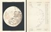 1892 Philip Map or Chart of the Moon on the 12th Day