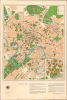 1962 Intourist Pictorial Tourist Map of Moscow