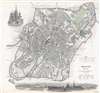 1836 S.D.U.K. City Map or Plan of Moscow, Russia