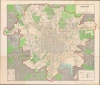 1940 / 1957 GUGK / CIA City Plan of Moscow