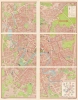 1982 Huge 6-Sheet Soviet GUGK Map of Moscow, Russia