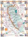 1960 Wintle Pictorial Tourist Map of the Mother Lode Gold Region, California