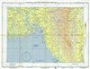 1958 U.S. Air Force Aeronautical Map of the Ganges River Delta, Bangladesh
