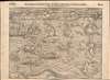 1598 Munster Map of Sea Monsters and Fantastical Beasts