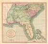 1806 Cary Map  of Florida, Georgia, North Carolina, South Carolina and Tennessee