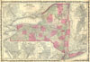 1862 Johnson's Map of New York State