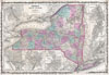 1862 Johnson Map of New York State