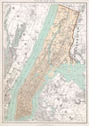 1895 Bien Map of New York City (w/ Queens & the Bronx)