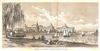 1860 Valentine's View of Randals Island, New York City