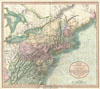 1806 Cary Map of New England, New York, Pennsylvania, New Jersey and Virginia