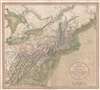 1806 Cary Map of New England, New York, Pennsylvania, New Jersey and Virginia