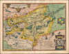 1595 Ortelius Map of Namur, Belgium and Environs