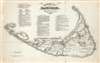 1869 Ewer Map of Nantucket Island, Massachusetts