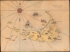1930 Rose Palmer Hand-Drawn Pictorial Map of Nantucket, Massachusetts