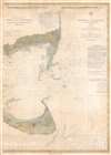 1883 U.S. Coast Survey Nautical Chart or Map of Nantucket, Massachusetts