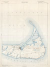1898 U.S. Geological Survey Map of Nantucket, Massachusetts