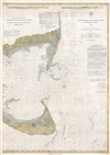 1883 U.S. Coast Survey Nautical Map of Nantucket, Massachusetts