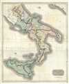 1817 Thomson Map of Naples and Sicily
