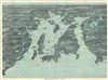 1900 Walker Map and View of Narragansett Bay, Rhode Island